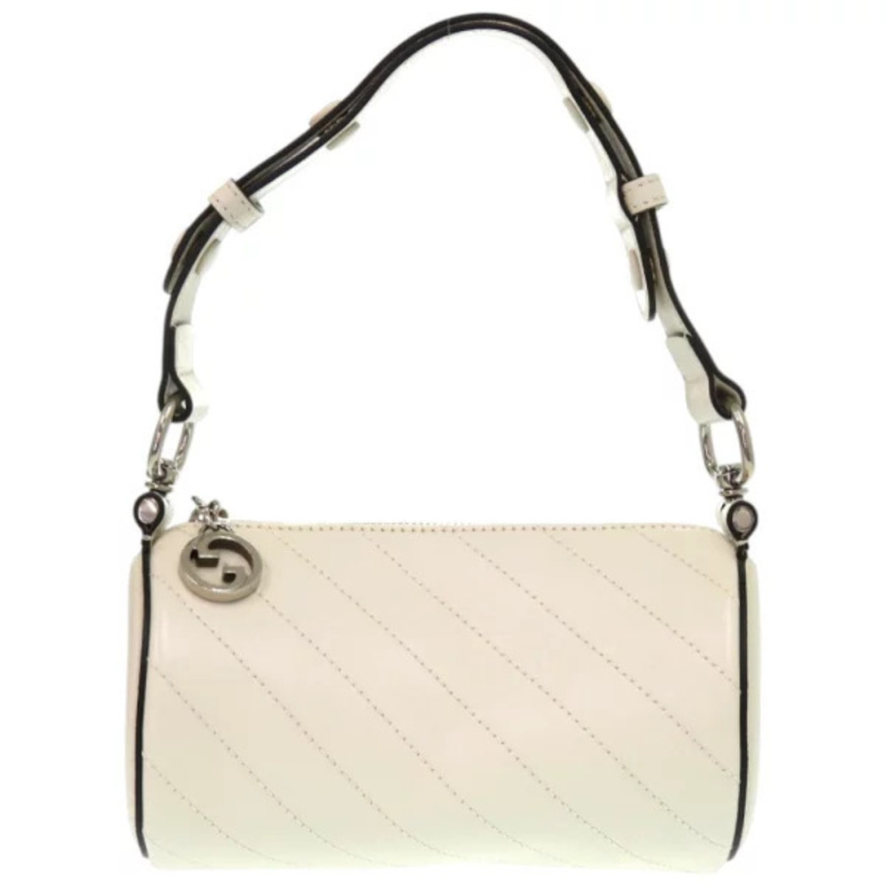 Gucci One Shoulder Hobo Blondie Leather White Shoulder Bag